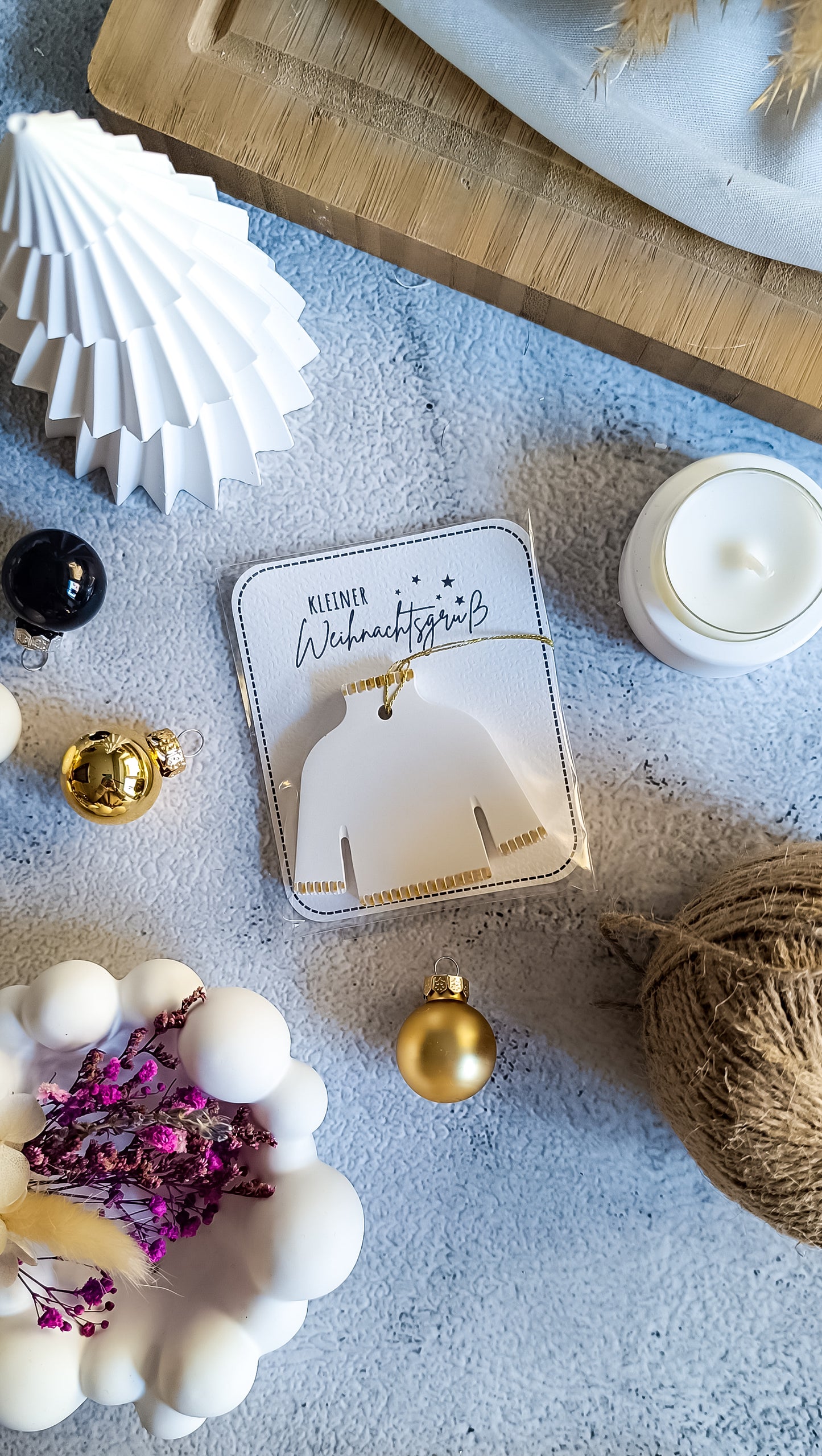 Kleiner Weihnachtsgruß mit Anhänger