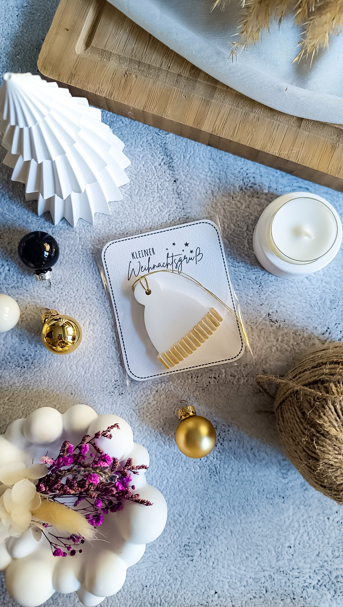 Kleiner Weihnachtsgruß mit Anhänger
