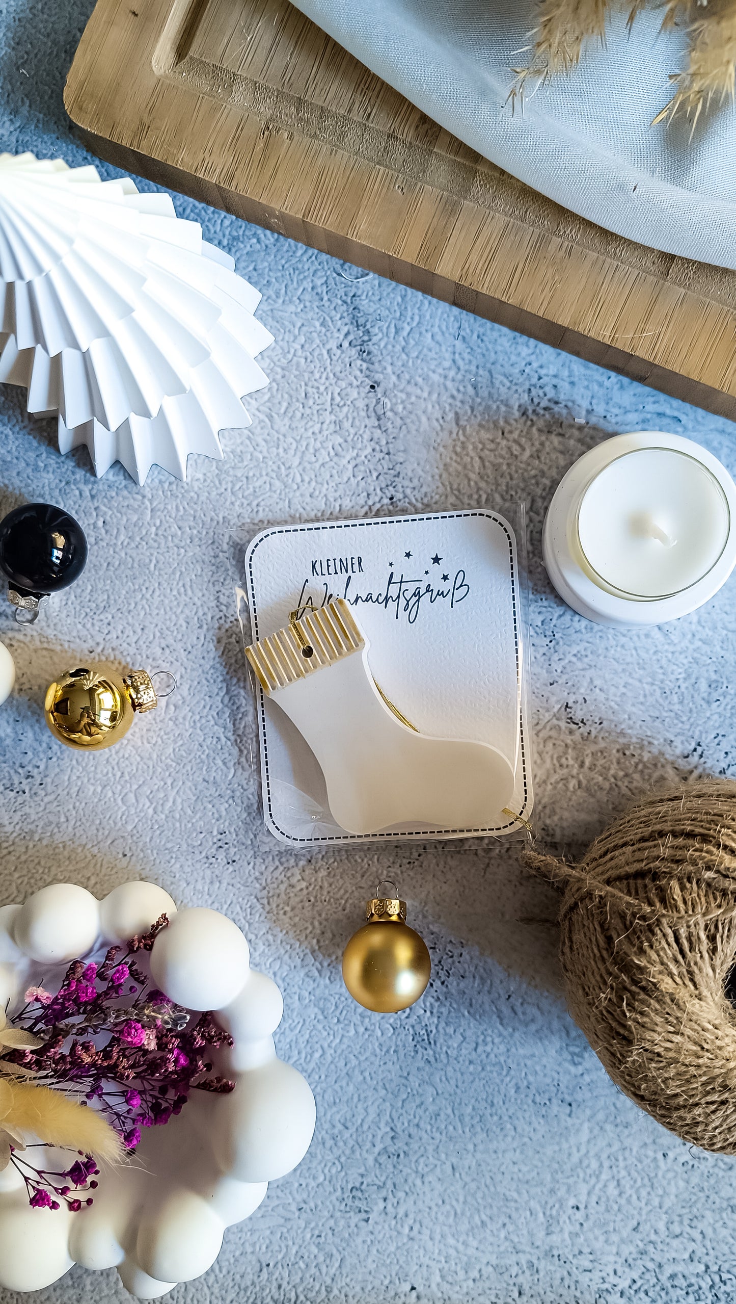 Kleiner Weihnachtsgruß mit Anhänger