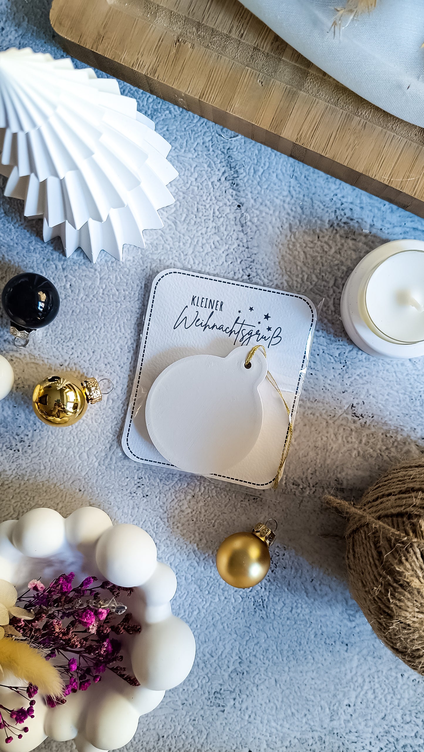 Kleiner Weihnachtsgruß mit Anhänger