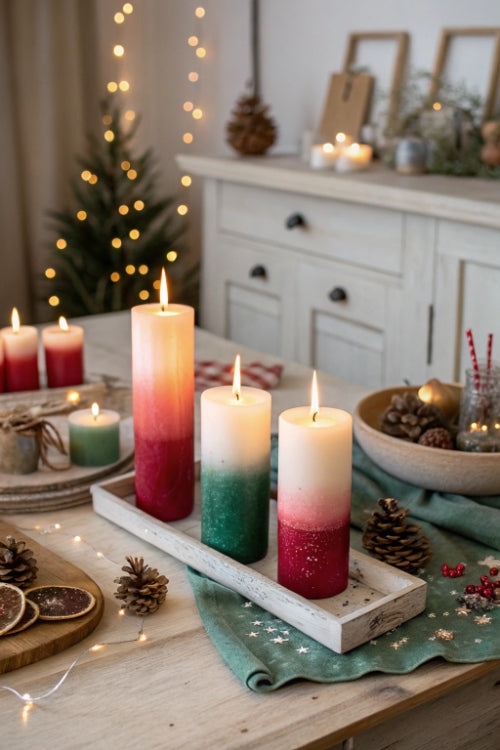 Christmas Candle Magic – Dip Dye & Kerzentattoos