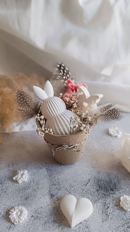 Osterdeko mit Trockenblumen – Frühlingsdeko im natürlichen Landhausstil