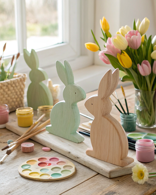 Happy Easter Bunnies – Holzhasen bemalen